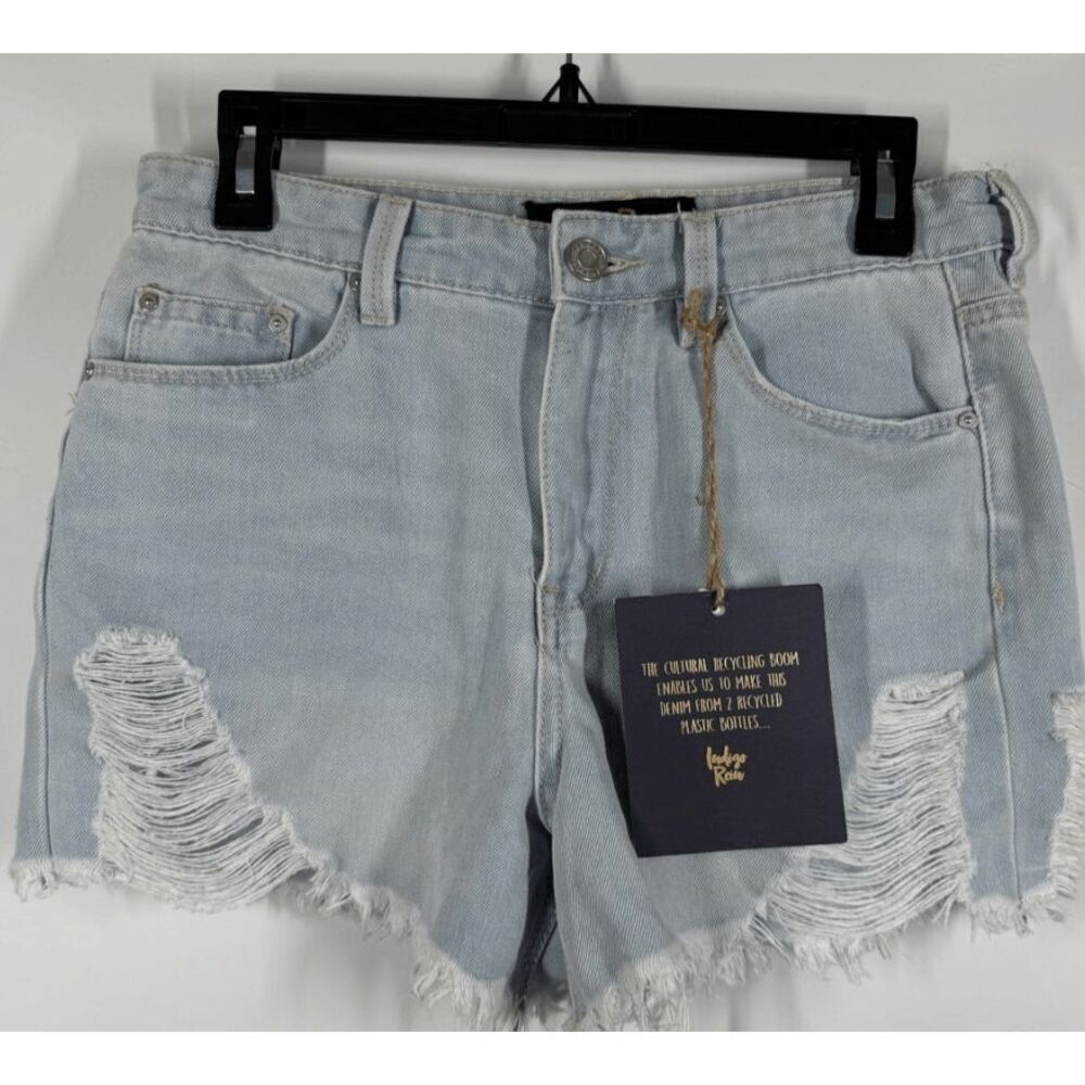 Indigo Rein Women’s distressed denim short size 7/27 NWT